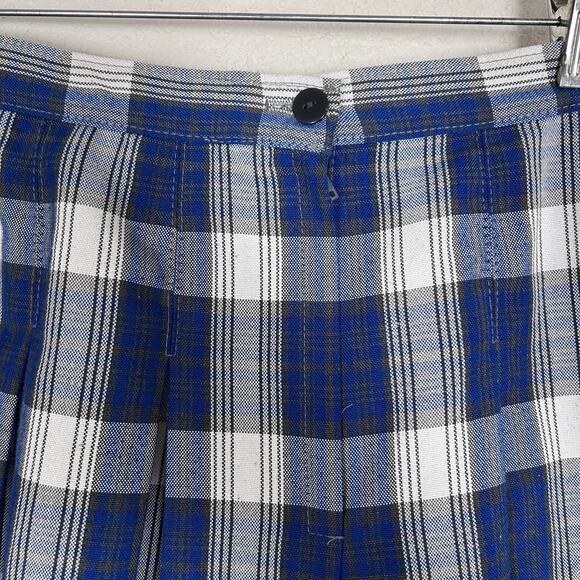 Dennis plaid skirt Sz Juniors size 3,  pleated school uniform 18 in long - Picture 4 of 7